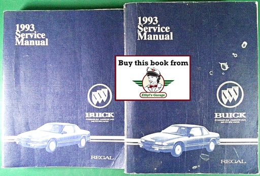 [BU1993RSMA/2] 1993 Buick Regal OEM Factory Shop Service Repair Manual Set