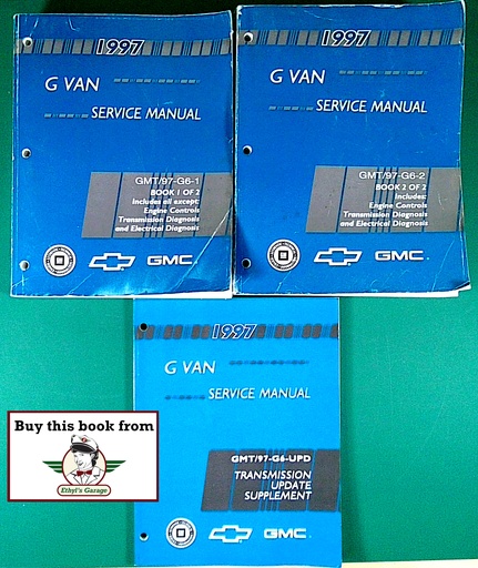 [GMT97G61A/3] 1997 Chevrolet/GMC G-Van, Chevrolet Express, GMC Savana Shop Repair Maintenance Service Manual 3 Vol. Set