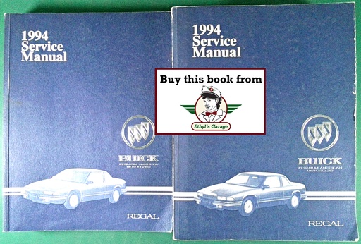 [BU1994RSMA/2] 1994 Buick Regal OEM Shop Service Repair Manual Set
