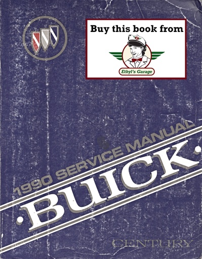 [BU1990CCSMA] 1990 Buick Century Factory OEM Shop Service Repair Manual
