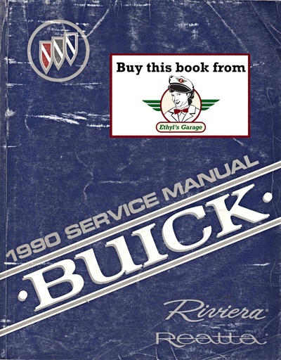 [BU1990RRCSMA] 1990 Buick Riviera Reatta OEM Shop Service Repair Manual