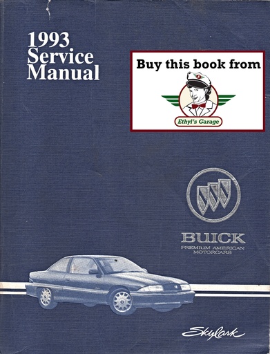 [BU1993SLCSMA] 1993 Buick Skylark OEM Shop Service Repair Manual
