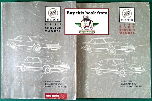 [BU1989LEPACSMA/2] 1989 Buick Le Sabre/Electra/Park Avenue OEM Shop Service Repair Manual Set
