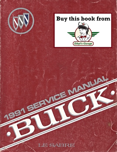 [BU1991LCSMA] 1991 Buick Le Sabre OEM Shop Service Repair Manual