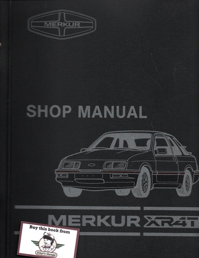 [FPS12045A] 1985-1988 Merkur XR4Ti Shop Service Repair Manual