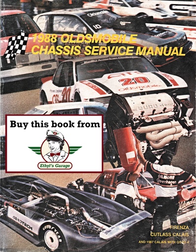 [OL1988FCCCSMA] 1988 Oldsmobile Firenza Cutlass Calais OEM Shop Service Repair Chassis Manual
