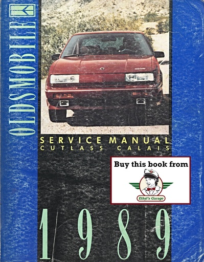 [OL1989CCACSMA] 1989 Oldsmobile Cutlass Calais OEM Shop Service Repair Chassis Manual