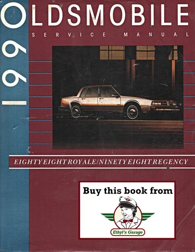 [OL19908898CSMA] 1990 Oldsmobile 88 Royale & Ninety-Eight Regency OEM Shop Service Repair Chassis Manual