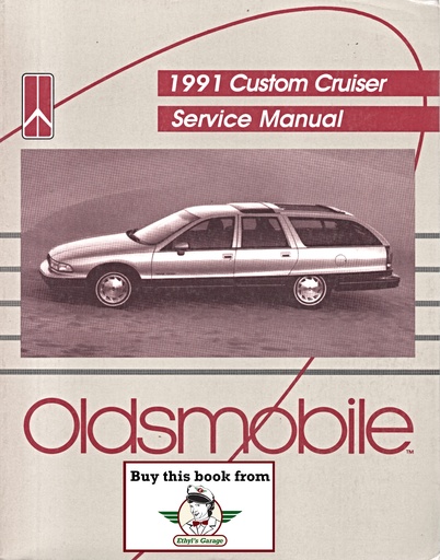 [OL1991CCRCSMA] 1991 Oldsmobile Custom Cruiser OEM Shop Service Repair Maintenance Manual