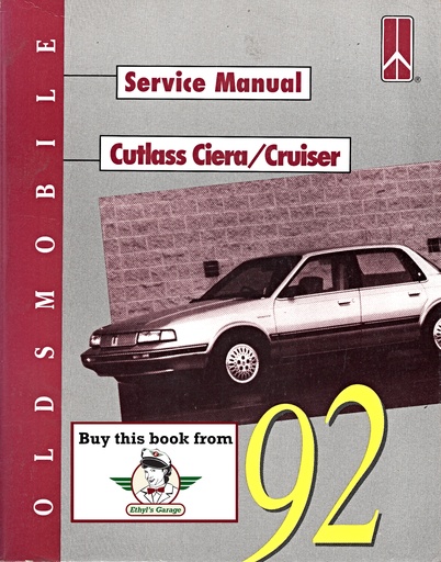 [OL1992CCCCSMA] 1992 Oldsmobile Cutlass Ciera Cutlass Cruiser OEM Shop Service Repair Chassis Manual