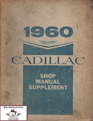 [CA1960109886020A] 1960 Cadillac Shop Service Repair Manual Supplement