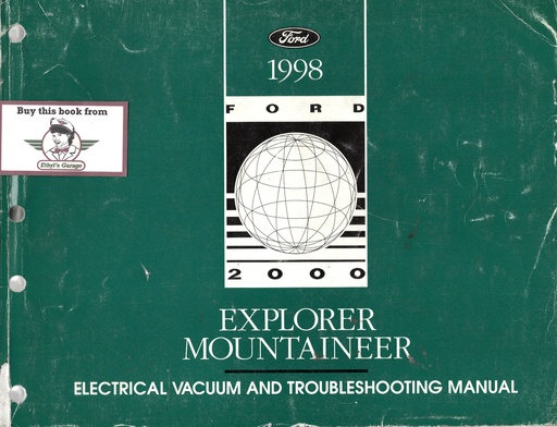 [FCS1220698A] 1998 Ford Explorer Mercury Mountaineer Factory Electrical & Vacuum Troubleshooting Wiring Diagrams Manual EVTM