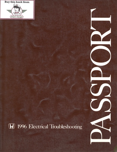 [61W3Y03EL] 1996 Honda Passport Electrical Troubleshooting Manual ETM