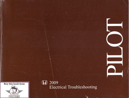 [HO200961SZA00EL] 2009 Honda Pilot Electrical Troubleshooting Manual (ETM) with Wiring Diagrams