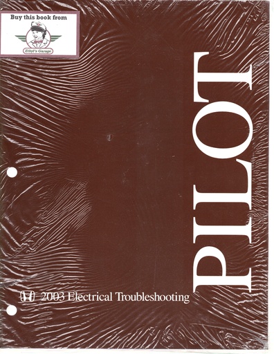 [61S9V00EL] 2003 Honda Pilot Electrical Troubleshooting Manual ETM