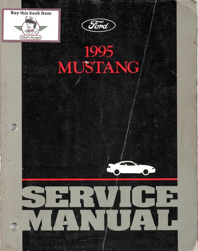 [FCS1219395A] 1995 Ford Mustang Original OEM Shop Repair Maintenance Service Manual