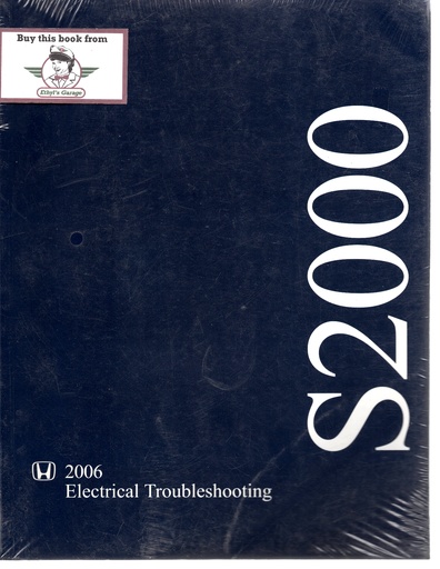 [HO200661S2A06EL] 2006 Honda S2000 Electrical Troubleshooting Manual ETM