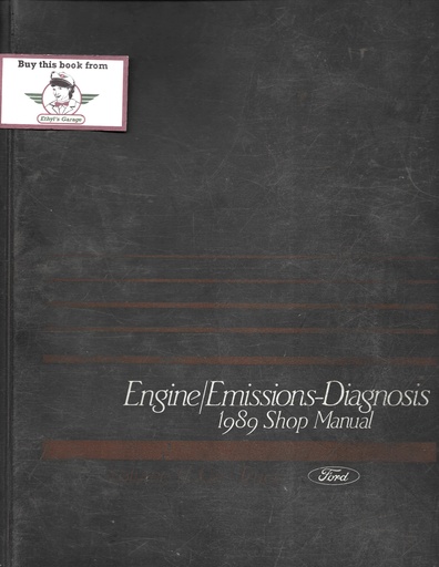 [FO1989FPS1210689HA] 1989 Ford Car/Truck Engine/Emissions Diagnosis Shop Service Manual