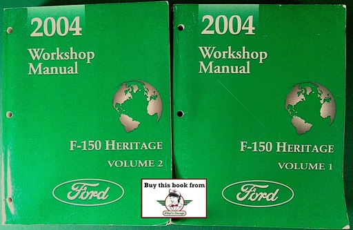 [FCS-12272-04-1-A/2] 2004 Ford F-150 (F150) Heritage Pickup Factory Original OEM Shop Service Repair Workshop Manual Set