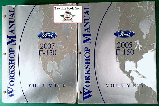 [FCS-13790-05-1A/2] 2005 Ford F-150 Pickup Original Factory OEM Shop Service Repair Workshop Manual Set