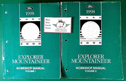 [FO1998FCS12199981/2/2A] 1998 Ford Explorer & Mercury Mountaineer  Factory Shop Service Workshop Manual 2 Vol Set