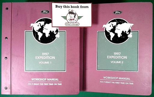 [FO1997FCS12529971/2/2A] 1997 Ford Expedition Original OEM Factory Shop Repair Service Workshop Manual Complete 2 Vol. Set