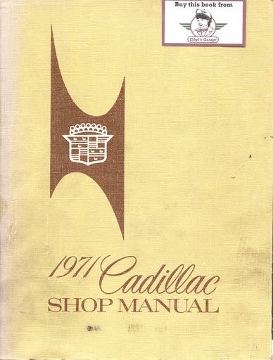 [CA19711099513A] 1971 Cadillac Shop Service Repair Manual