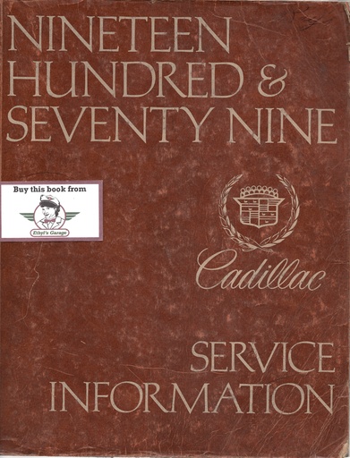 [CA1979S1640A] 1979 Cadillac Shop Service Repair Manual
