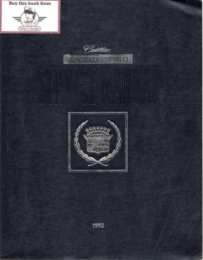 [CA1992H2916A] 1992 Cadillac Eldorado/Seville Shop Service Repair Manual