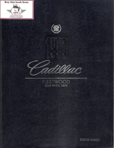 [CA1993H3012A] 1993 Cadillac Fleetwood OEM Shop Service Repair Manual