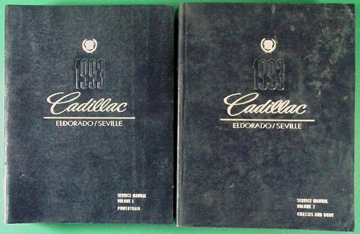 [CA1993H3016/2A] 1993 Cadillac Eldorado/Seville Shop Service Repair Manual 2 Vol Set