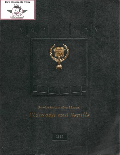 [CA1991H2816A] 1991 Cadillac Eldorado/Seville Shop Service Repair Manual