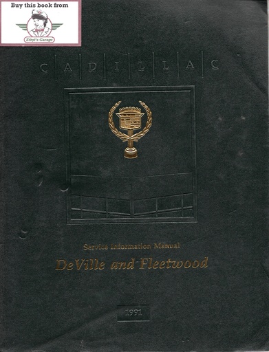 [CA1991H2814A] 1991 Cadillac DeVille and Fleetwood Shop Service Repair Manual