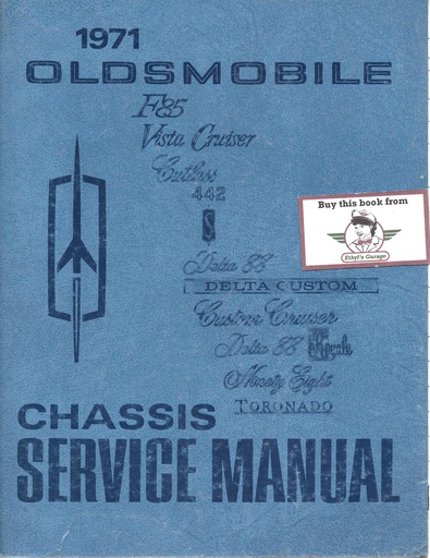 [OL1971CSMA] 1971 Oldsmobile Full Line Factory OEM Chassis Shop Service Repair Manual
