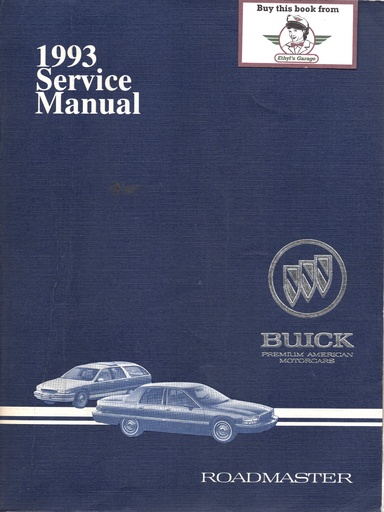 [BU1993BSMA] 1993 Buick Roadmaster Factory OEM Shop Service Repair Manual