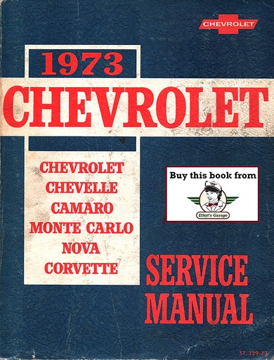 [CH1973ST32973A] 1973 Chevrolet Passenger Car Chassis Repair Maintenance Shop Service Manual