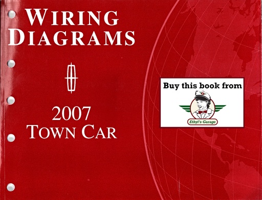 [FOR2007FCS-12119-07A] 2007 Ford Lincoln Town Car Electrical Wiring Diagrams Shop Service Repair Manual