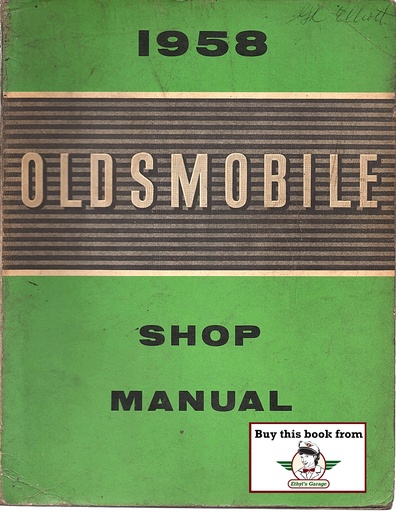 [OL1958SMA] 1958 Oldsmobile Full Line Factory OEM Shop Service Repair Manual