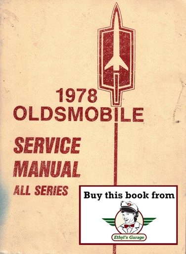 [OL1978CSMA] 1978 Oldsmobile Chassis Service Manual—All Series: Cutlass, Toronado, 442, Custom Cruiser+
