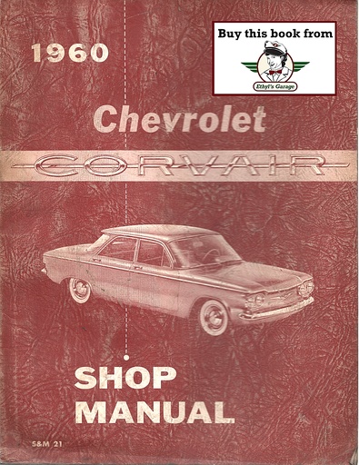 [CH1960S&M21A] 1960 Chevrolet Corvair Factory OEM Shop Service Repair Manual