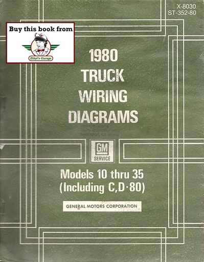 [GM-1980-X8030A] 1980 GMC/Chevrolet C/K Pickup G Van P Van Suburban Blazer Wiring Diagrams