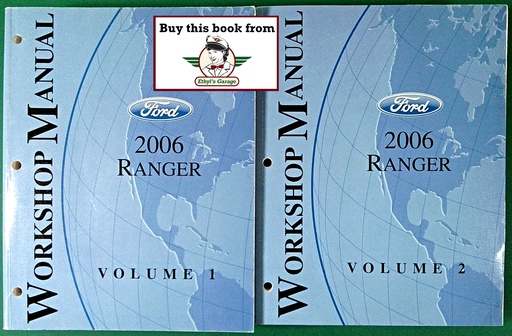 [FOR2006FCS12542061A/2] 2006 Ford Ranger Pickup Truck Original OEM Factory Shop Repair Maintenance Service Manual Complete 2 Vol. Set