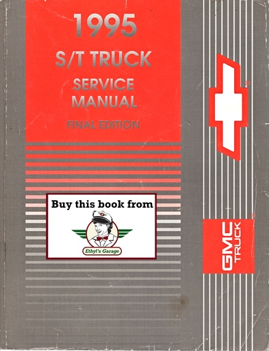 [GM1995GMT/95ST1A] 1995 Chevrolet/GMC S-10, Sonoma, Blazer & Jimmy S/T Factory Shop Repair Service Manual