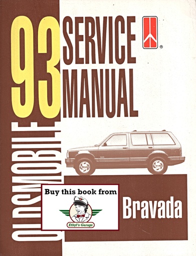 [OL1993BCSMA] 1993 Oldsmobile Bravada OEM Shop Service Repair Maintenance Manual