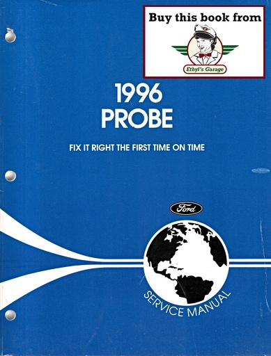 [FOR1996FCS1218196A] 1996 Ford Probe Factory OEM Shop Repair Maintenance Service Manual