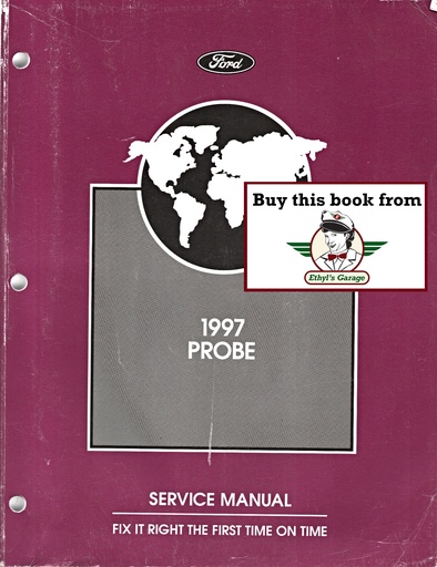 [FOR1997FCS1218197A] 1997 Ford Probe Factory OEM Shop Repair Maintenance Service Manual
