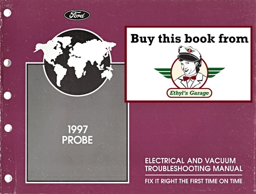 [FOR1997FCS1218497A] 1997 Ford Probe Electrical & Vacuum Troubleshooting Wiring Diagrams Shop Service Repair Manual EVTM