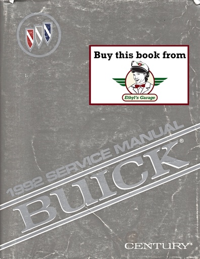 [BU1992CCSMA] 1992 Buick Century OEM Shop Service Repair Manual