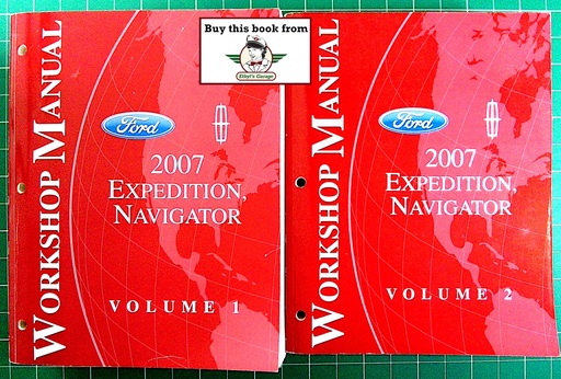 [FCS-12561-07-1A/2] 2007 Ford Expedition, Lincoln Navigator Factory Workshop Manual Complete Set