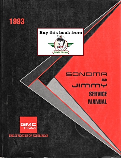 [GMC1993X9329A] 1993 GMC Sonoma & Jimmy S/T Models Factory Service Repair Shop Manual